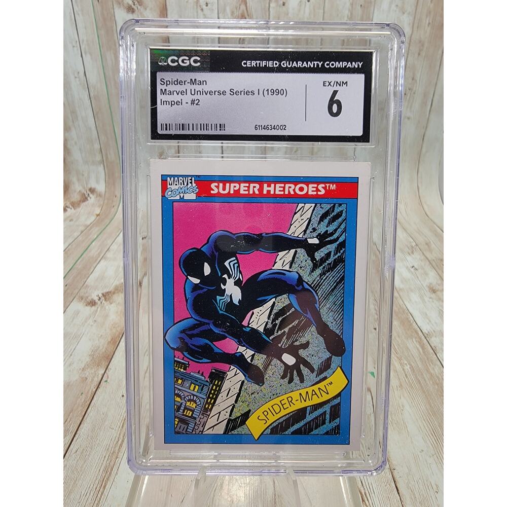 1990 Impel Marvel Universe Spiderman Spider-Man Super Heroes Card #2 CGC 6